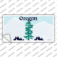 Oregon State Blank Novelty Sticker Decal Small