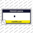 Pennsylvania State Blank Novelty Sticker Decal Small