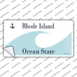 Rhode Island State Blank Novelty Sticker Decal Small