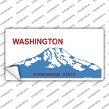 Washington State Blank Novelty Sticker Decal Small