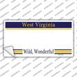 West Virginia State Blank Novelty Sticker Decal Small