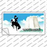 Wyoming State Blank Novelty Sticker Decal Small