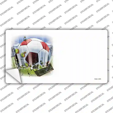 Soccer Ball Offset Novelty Sticker Decal