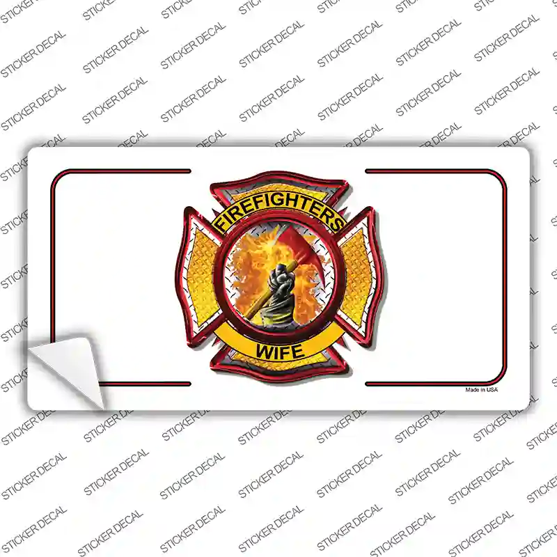 Firefighters Wife Novelty Sticker Decal
