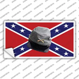 Confederate Army Cap Novelty Sticker Decal Small