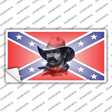 Confederate Flag Cowboy Novelty Sticker Decal Small