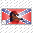 Confederate Flag Stallion Horse Novelty Sticker Decal Small