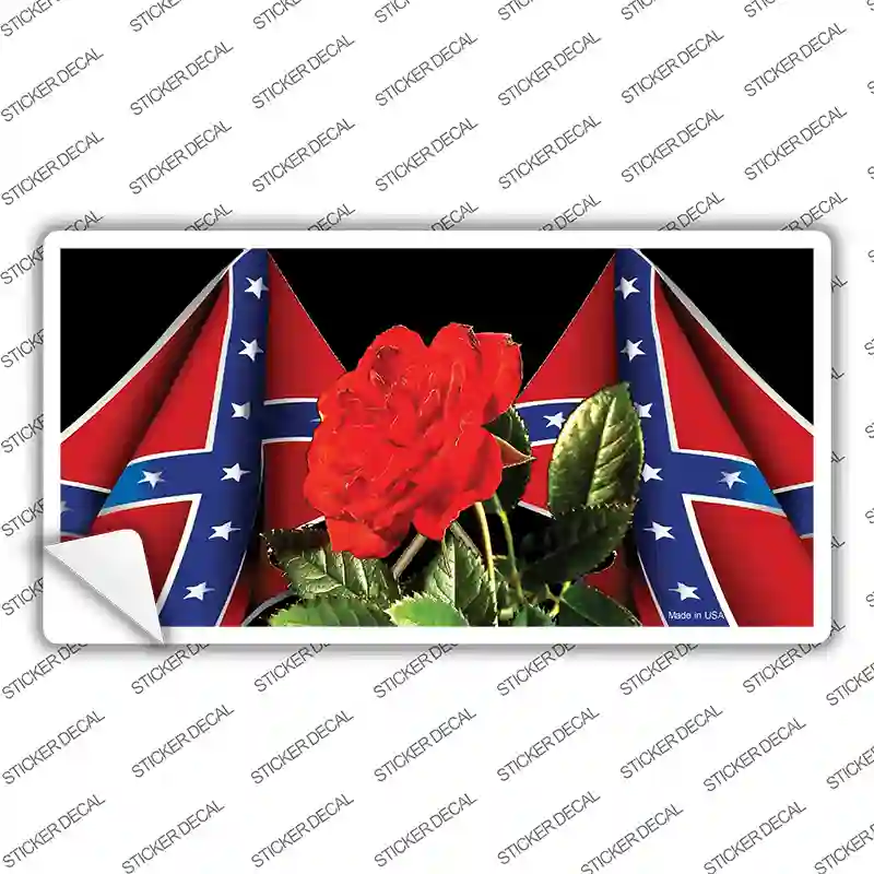 Rebel Rose Novelty Sticker Decal