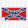 Southern Ideas Risin Again Novelty Sticker Decal Small