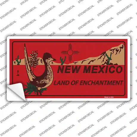 Roadrunner Red New Mexico Novelty Sticker Decal Small