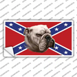 Confederate Flag Bulldog Novelty Sticker Decal Small