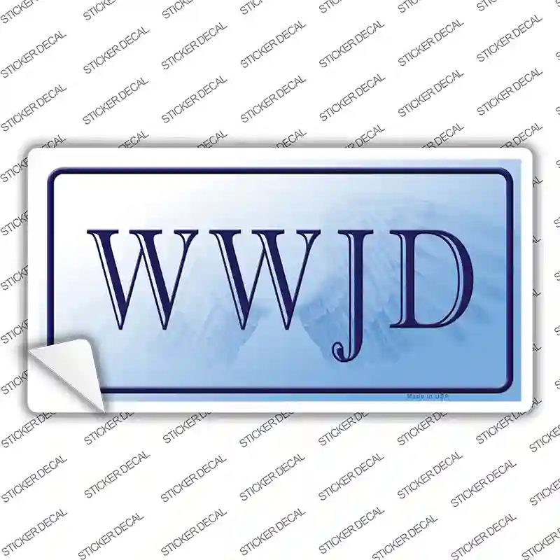 WWJD Novelty Sticker Decal Small