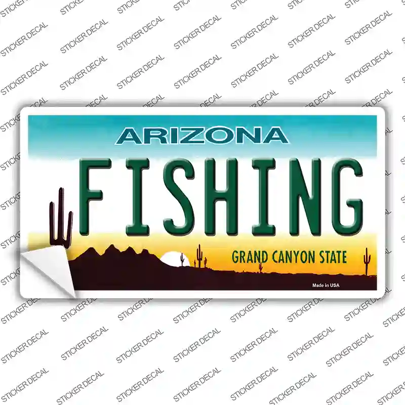 Fishing Arizona Novelty Sticker Decal Small