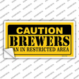 Caution Brewers Fan Novelty Sticker Decal Small