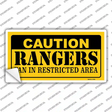 Caution Rangers Fan Novelty Sticker Decal Small