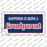 Happiness Being Grandparent Novelty Sticker Decal
