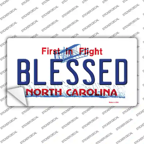 Blessed North Carolina Novelty Sticker Decal Small