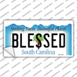 Blessed South Carolina Background Novelty Sticker Decal Small