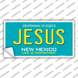 Jesus New Mexico Teal Novelty Sticker Decal Small