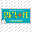 Santa Fe New Mexico Teal Novelty Sticker Decal Small