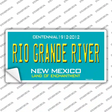 Rio Grande River New Mexico Teal Novelty Sticker Decal Small