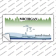 Michigan State Blank Novelty Sticker Decal Small