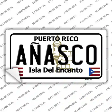 Anasco Puerto Rico Novelty Sticker Decal Small