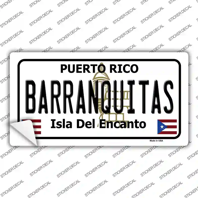 Barranquitas Novelty Sticker Decal Small