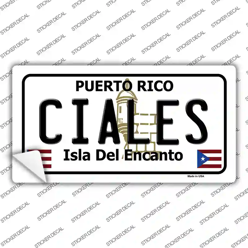 Ciales Novelty Sticker Decal Small