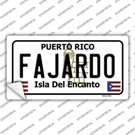 Fajardo Novelty Sticker Decal Small