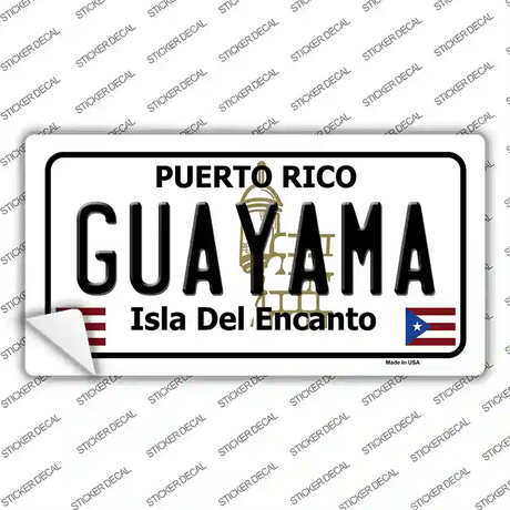 Guayama Puerto Rico Novelty Sticker Decal Small