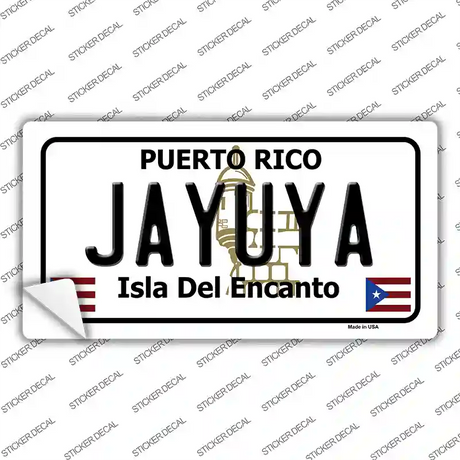 Jayuya Puerto Rico Novelty Sticker Decal Small