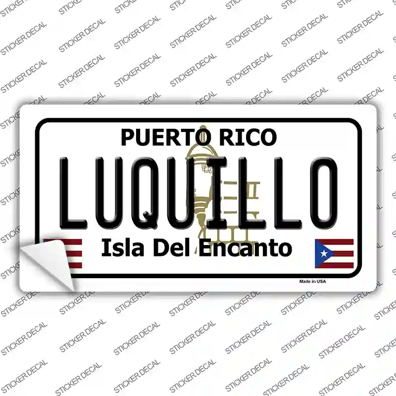 Luquillo Puerto Rico Novelt Novelty Sticker Decal Small