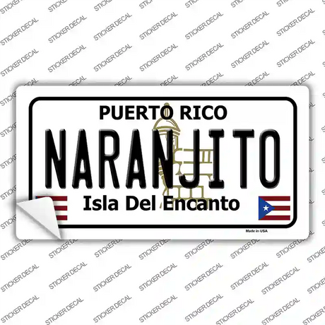 Naranjito Puerto Rico Novelty Sticker Decal Small