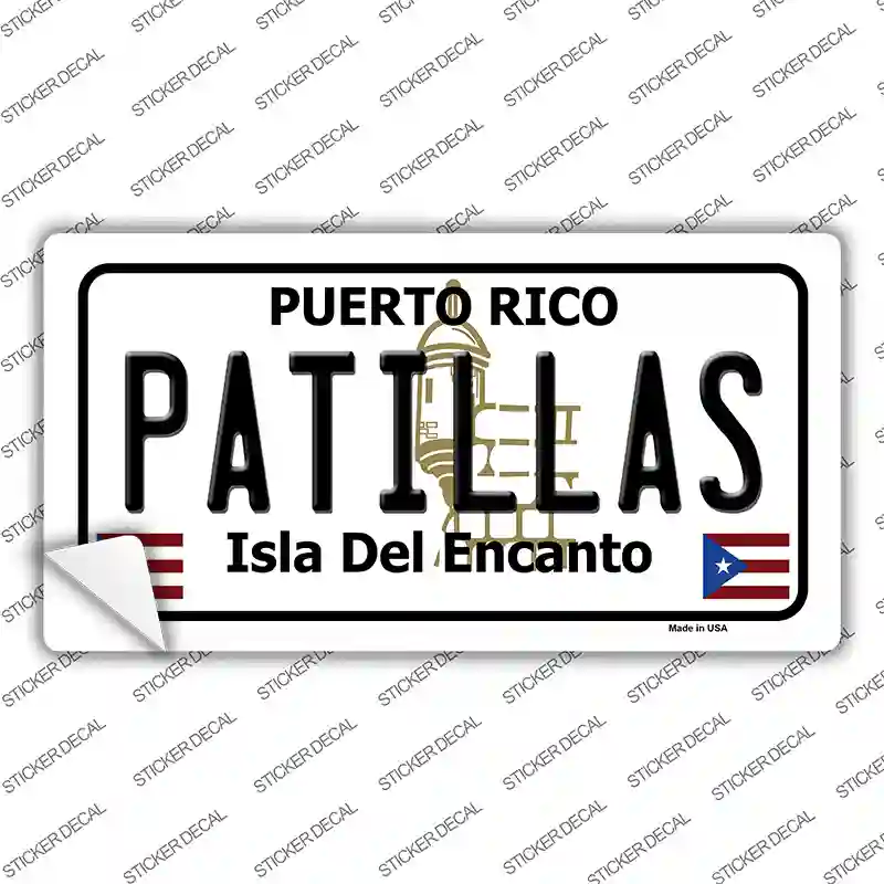 Patillas Puerto Rico Novelty Sticker Decal Small