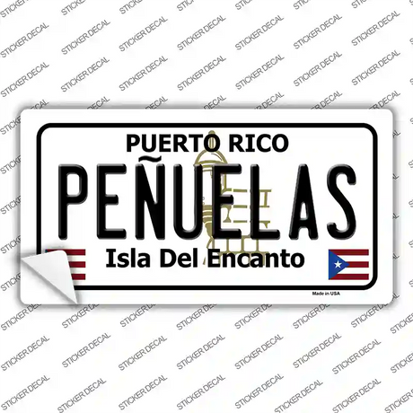 Penuelas Puerto Rico Novelty Sticker Decal Small