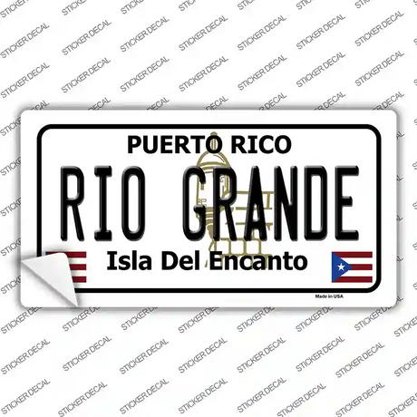 Rio Grande Puerto Rico Novelty Sticker Decal Small