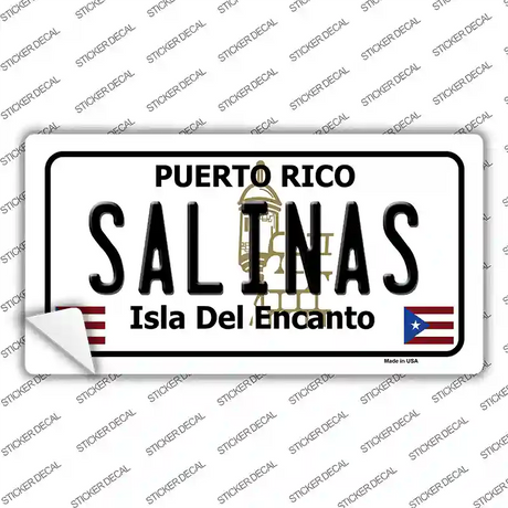 Salinas Puerto Rico Novelty Sticker Decal Small