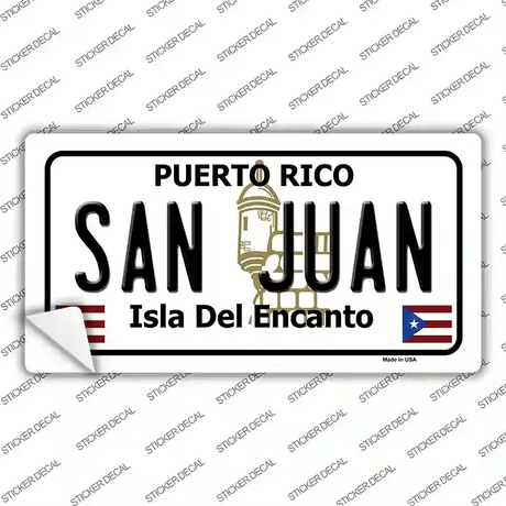 San Juan Puerto Rico Novelty Sticker Decal Small