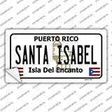 Santa Isabel Puerto Rico Novelty Sticker Decal Small