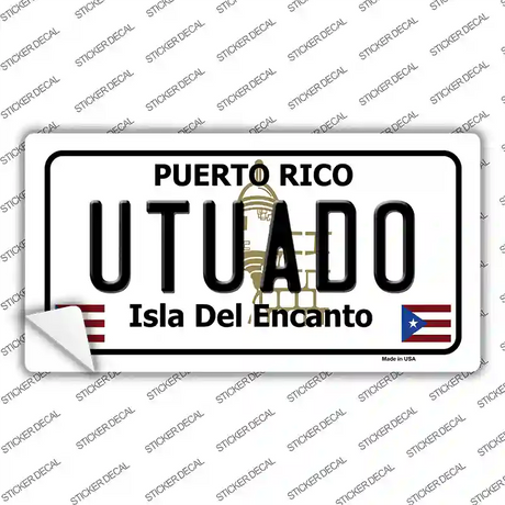 Utuado Puerto Rico Novelty Sticker Decal Small