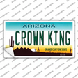 Crown King Novelty Sticker Decal Small