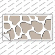 Tan White Giraffe Novelty Sticker Decal