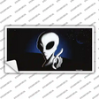 Space Alien Novelty Sticker Decal Small