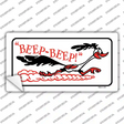 Beep Beep Roadrunner Novelty Sticker Decal Small