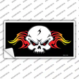 Skull Flame Novelty Sticker Decal Small