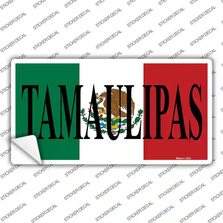 Tamaulipas Mexico Background Novelty Sticker Decal Small