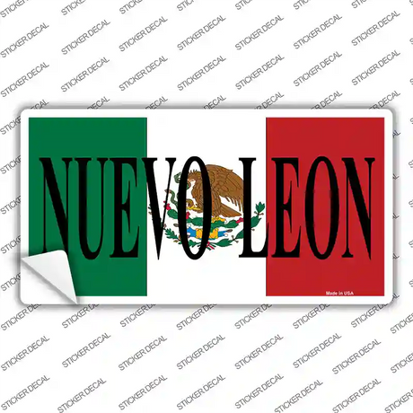 Nuevo Leon Mexico Background Novelty Sticker Decal Small