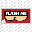 Flash Me Novelty Sticker Decal Small