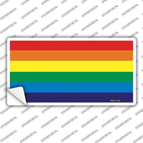 Rainbow Flag Novelty Sticker Decal Small